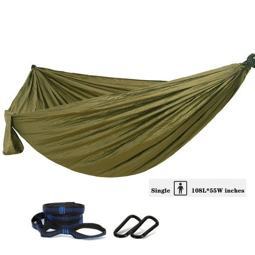 Nylon Color Matching Hammock Outdoor Camping Ultra Light Portable