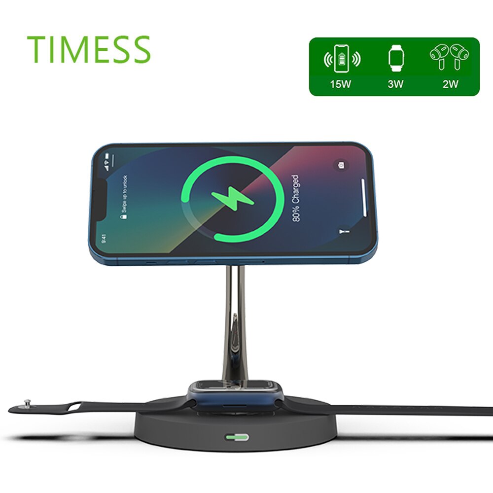 3 in 1 Wireless Chargers for Samsung / iPhone 14 13 12 pro max Qi