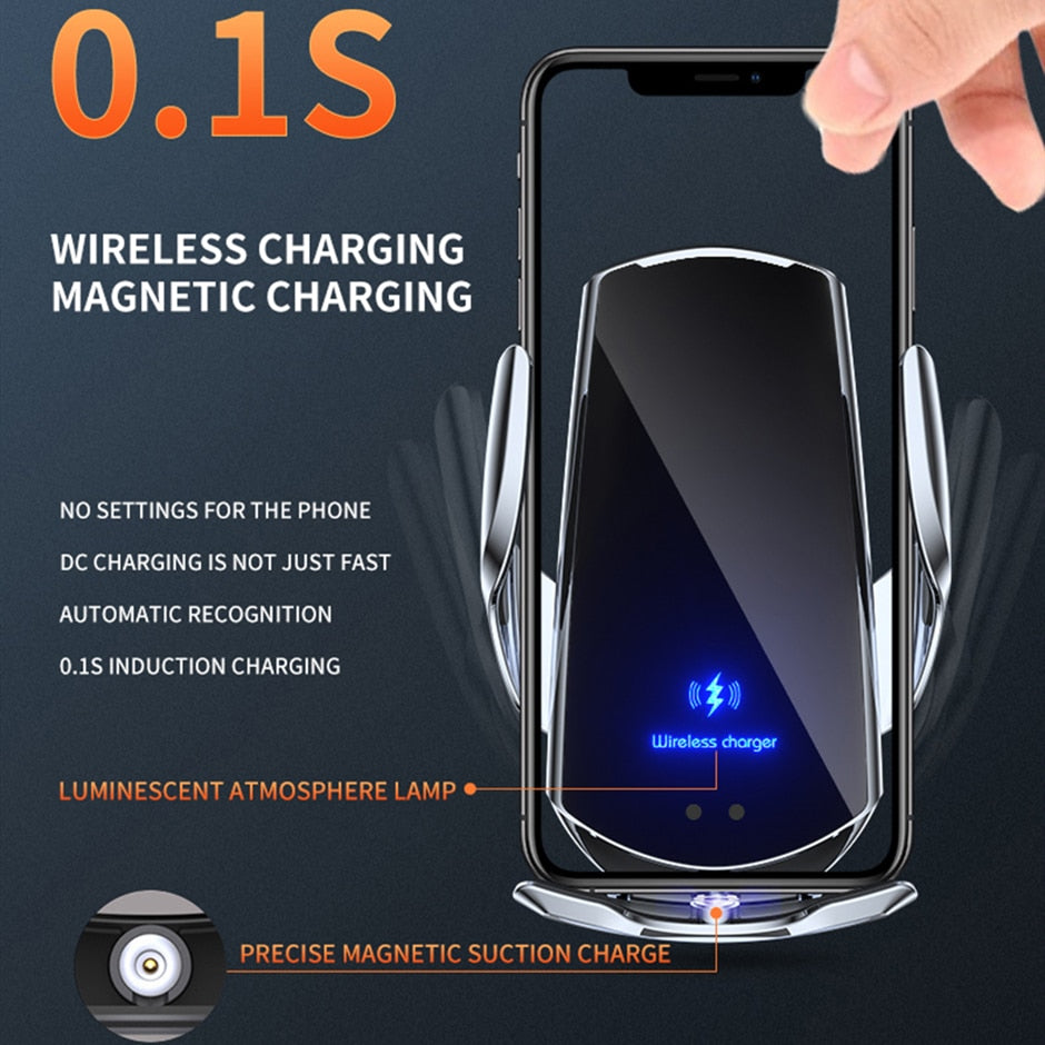 Automatic Wireless Phone Holder Charger Car | Wireless Phone Charger