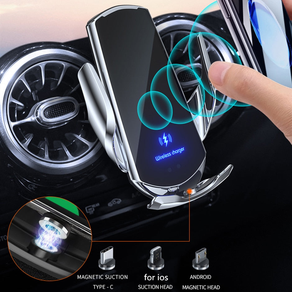 Automatic Wireless Phone Holder Charger Car | Wireless Phone Charger