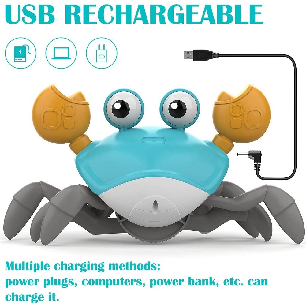 Baby Toy Walking Crab Toy Induction Escape Crab Octopus Crawling Fujão