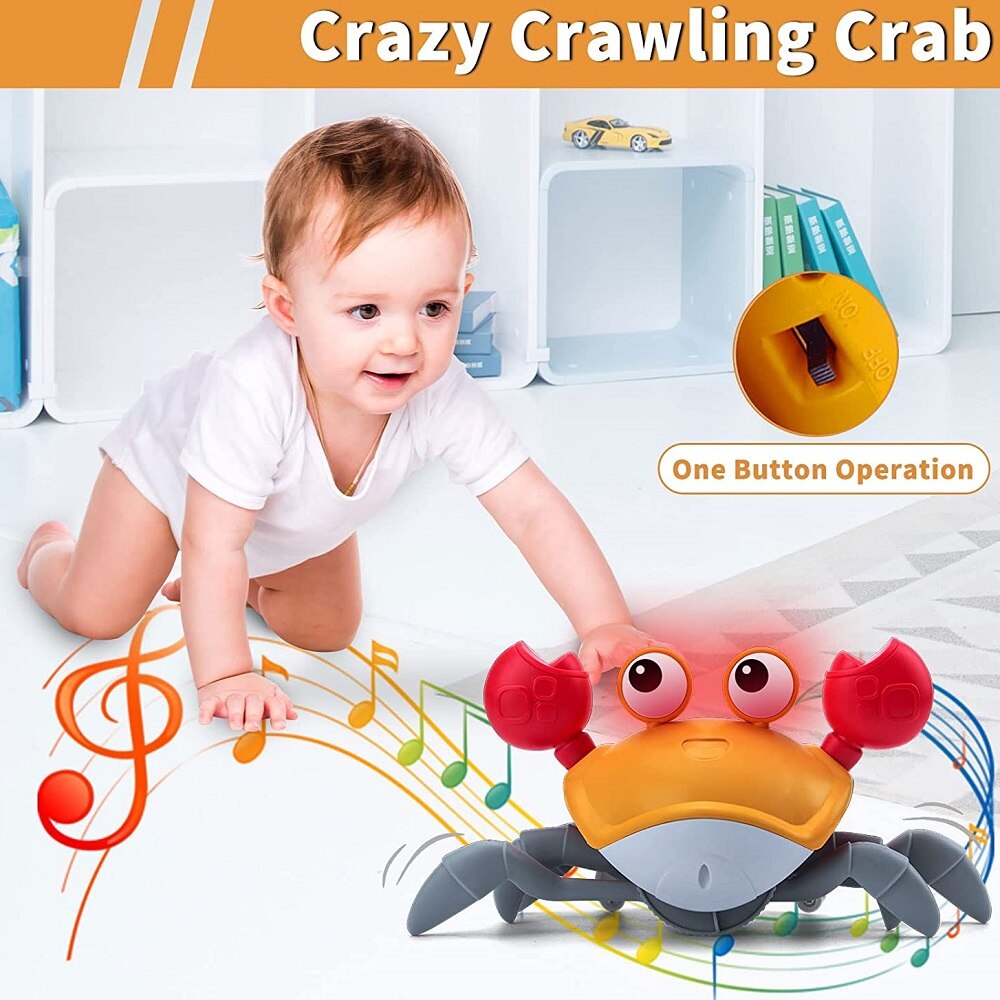 Baby Toy Walking Crab Toy Induction Escape Crab Octopus Crawling Fujão