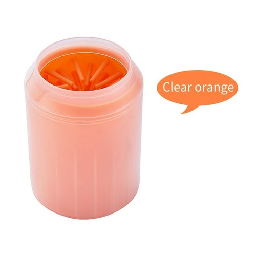 Dog Paw Cleaner Cup Soft Silicone Foot Cleaning Brush Portable Pet