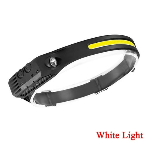Led Sensor Headlamp Camping Light Head Flashlight Rechargeable