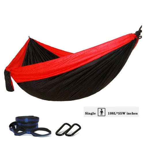 Nylon Color Matching Hammock Outdoor Camping Ultra Light Portable
