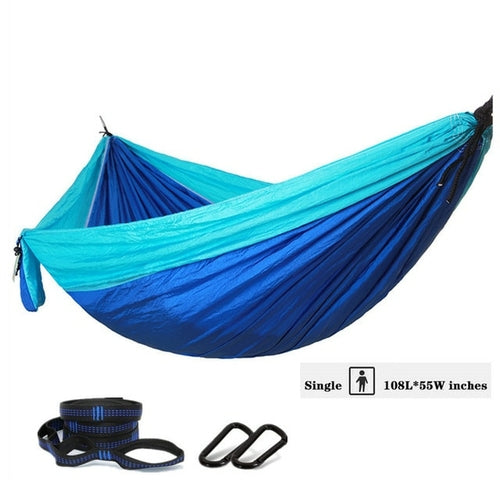 Nylon Color Matching Hammock Outdoor Camping Ultra Light Portable