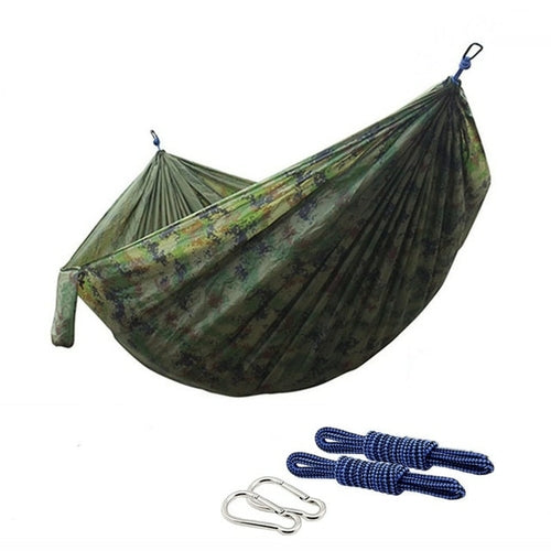 Nylon Color Matching Hammock Outdoor Camping Ultra Light Portable