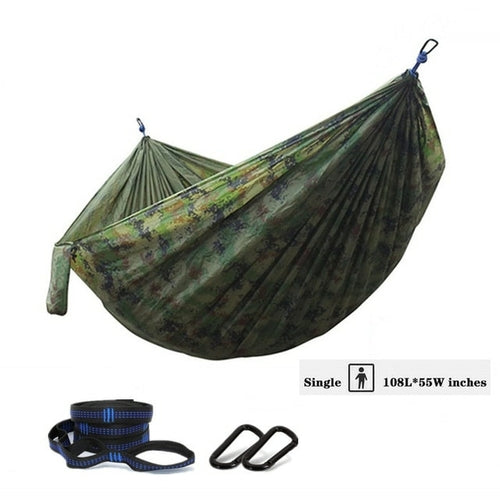 Nylon Color Matching Hammock Outdoor Camping Ultra Light Portable