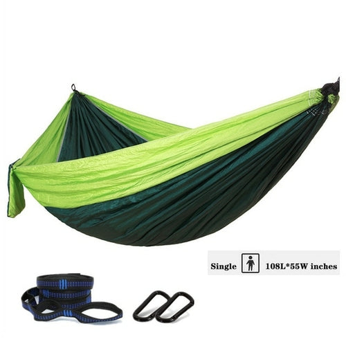 Nylon Color Matching Hammock Outdoor Camping Ultra Light Portable