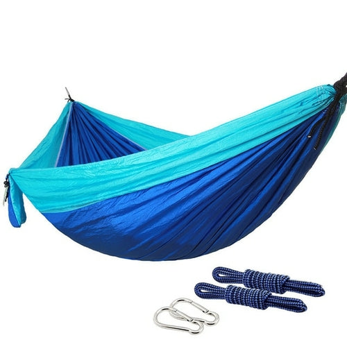 Nylon Color Matching Hammock Outdoor Camping Ultra Light Portable