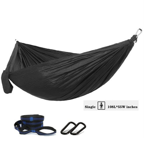 Nylon Color Matching Hammock Outdoor Camping Ultra Light Portable