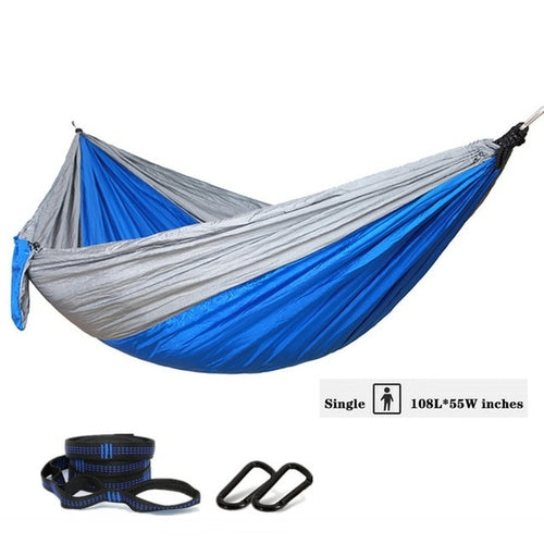 Nylon Color Matching Hammock Outdoor Camping Ultra Light Portable