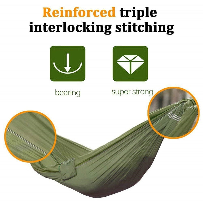 Nylon Color Matching Hammock Outdoor Camping Ultra Light Portable