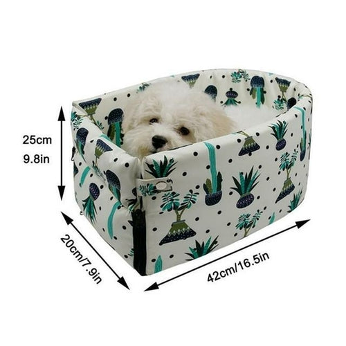 Portable Cat Dog Bed Travel Central Control Car Safety Pet Seat