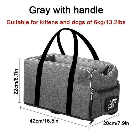 Portable Cat Dog Bed Travel Central Control Car Safety Pet Seat