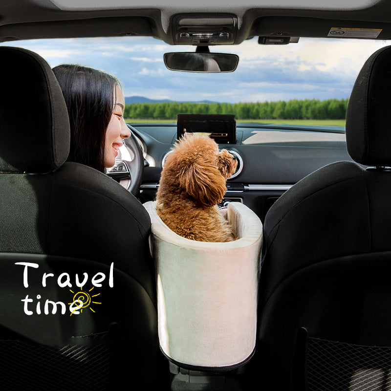 Portable Cat Dog Bed Travel Central Control Car Safety Pet Seat