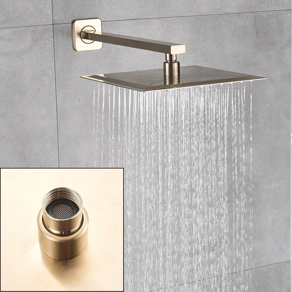 Shower Head Black Rain Shower | Shower Rainfall Black Matte - Rainfall